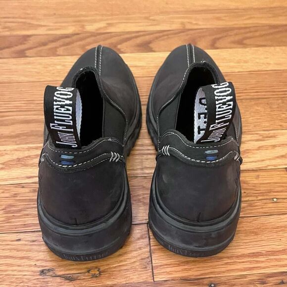John Fluevog Lunes Official Chelsea Shoes Boots Black Size M5/W7 Leather main image 9